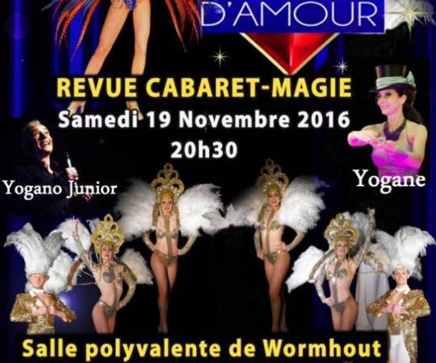 Spectacle à Wormhout de Yogane magicienne